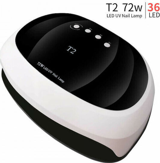 Factory T2 Φουρνάκι Νυχιών UV / LED 72W Λευκό