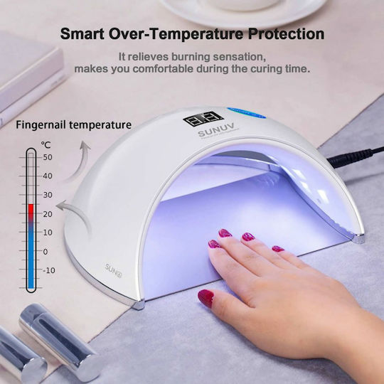 SUN ONE UV Sun 6S Nail Polish Curing Lamp UV / LED 48W White