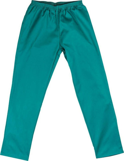 Alezi Unisex Σετ Ιατρικό Παντελόνι και Μπλούζα Πράσινο από Βαμβάκι και Πολυεστέρα