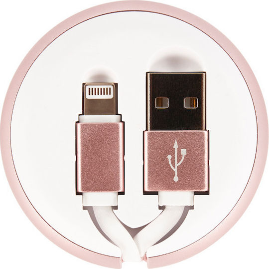 Richmond & Finch Retractable USB to Lightning Cable Λευκό 0.9m (CW-014)