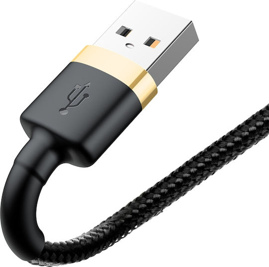 Baseus Cafule IP Edition Braided USB-A to Lightning Cable Gold 1m (CALKLF-BV1)
