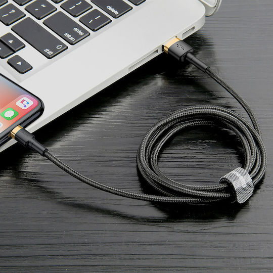Baseus Cafule IP Edition Braided USB-A to Lightning Cable Gold 1m (CALKLF-BV1)