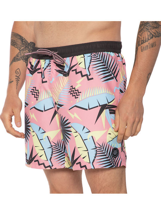 Frank Men's Swimwear Shorts Pink Floral
