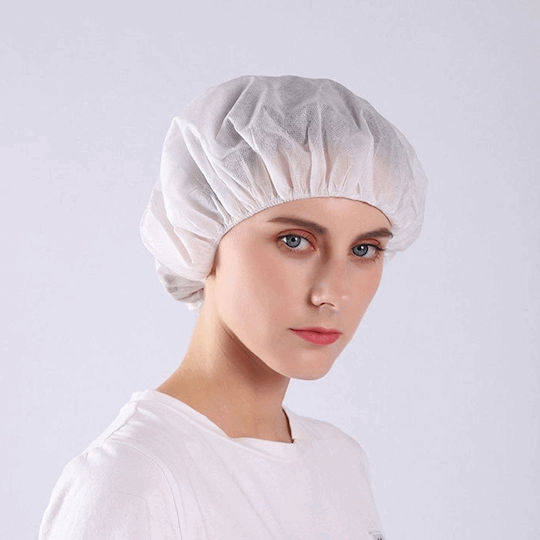 Bournas Medicals Χειρουργικά Καλύμματα Σκούφια Non Woven με Λάστιχο 100τμχ Soft Care 100τμχ