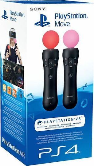 Sony Playstation Move Twin Pack Безжичен Геймпад за PS4 Черен