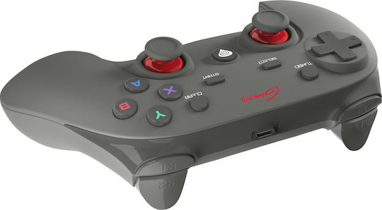 Genesis PV65 Ασύρματο Gamepad για PC / PS3 Μαύρο