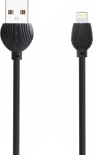 Awei Regular USB to Lightning Cable Μαύρο 1m (CL-63)
