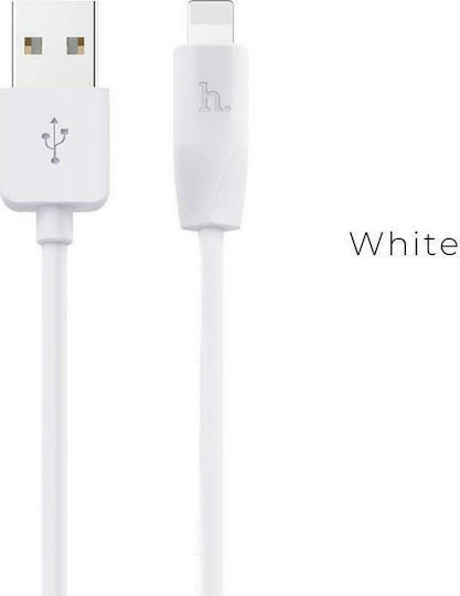 Hoco Regular USB to Lightning Cable Λευκό 3m (X1)