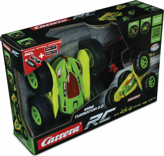 Carrera Mini Turnator 2.0 Τηλεκατευθυνόμενο Αυτοκίνητο Stunt 4WD Κίτρινο