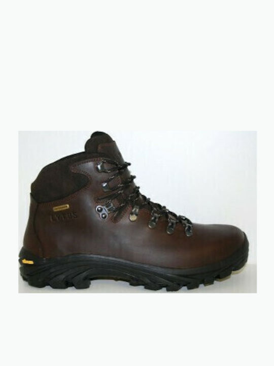 Lytos Hiker Top Ανδρικά Ορειβατικά Μποτάκια Αδιάβροχα Καφέ