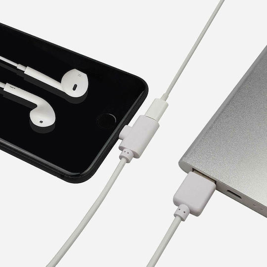 Well Unghi (90°) USB-A la Cablu Lightning Alb 1m (USB/LIGHTX2-1.0WE-WL)
