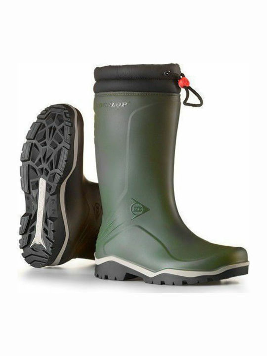 Dunlop Blizzard Hunting Wellingtons in Khaki color