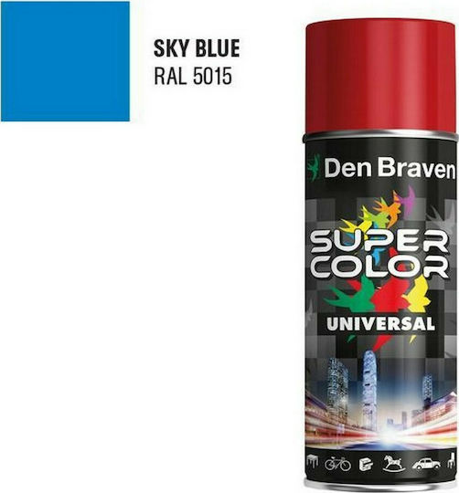 Bostik Den Braven Σπρέι Βαφής SC Universal με Γυαλιστερό Εφέ Sky Blue RAL 5015 400ml