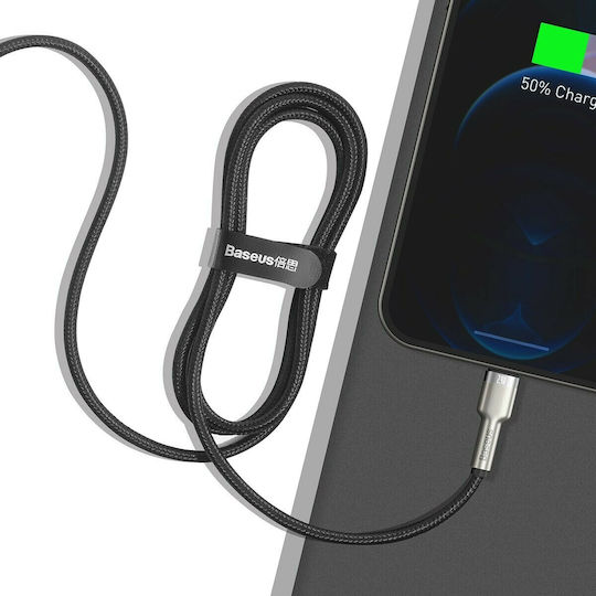 Baseus Cafule Series Braided USB-A to Lightning Cable Black 1m (CALJK-A01)