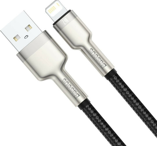 Baseus Cafule Series Braided USB-A to Lightning Cable Black 1m (CALJK-A01)