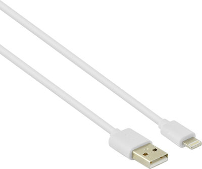 Lamtech Regular USB to Lightning Cable Λευκό 2m (LAM441013)