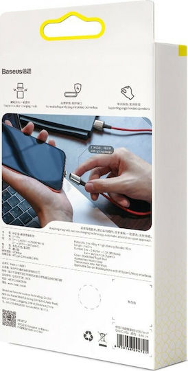 Baseus Zinc Braided / Magnetic USB to Lightning Cable Μαύρο 2m (CALXC-B01)