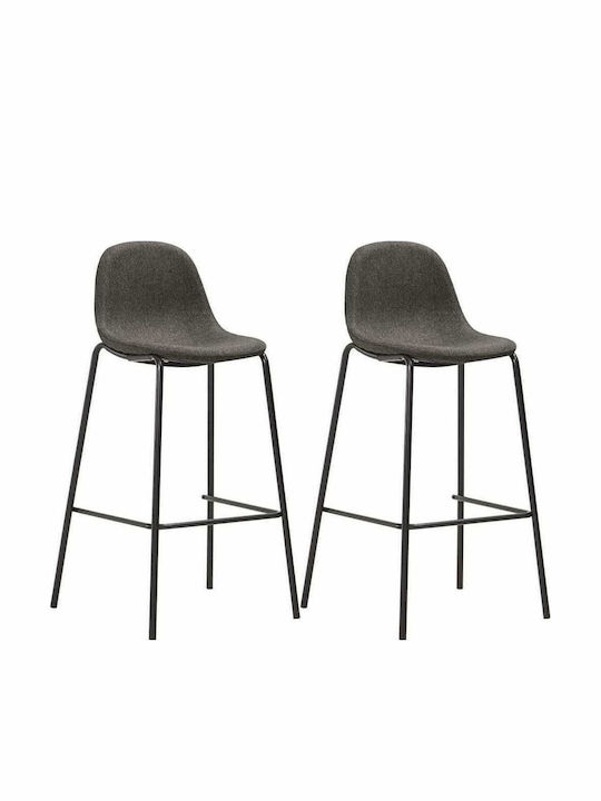 Bar Set for Small Outdoor Spaces 3 Pieces Dark Gray