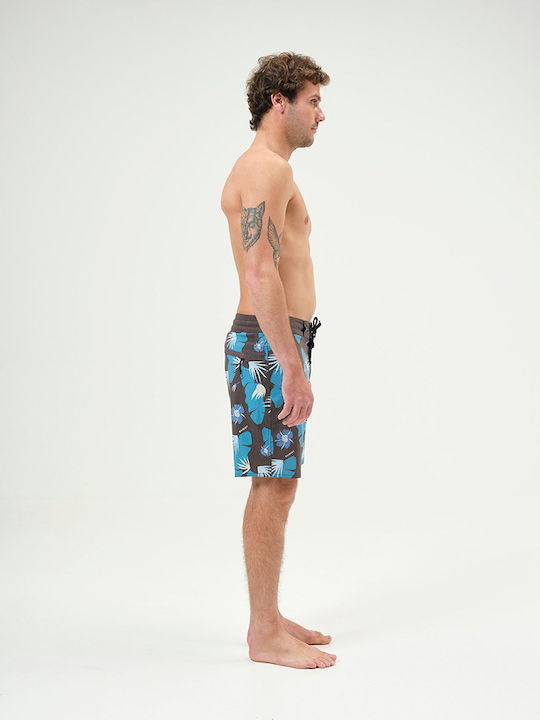 Men's Swimwear Shorts Blue / Turquoise Floral