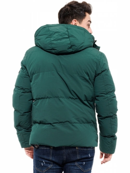 Biston Herren Winter Jacke Puffer Grün