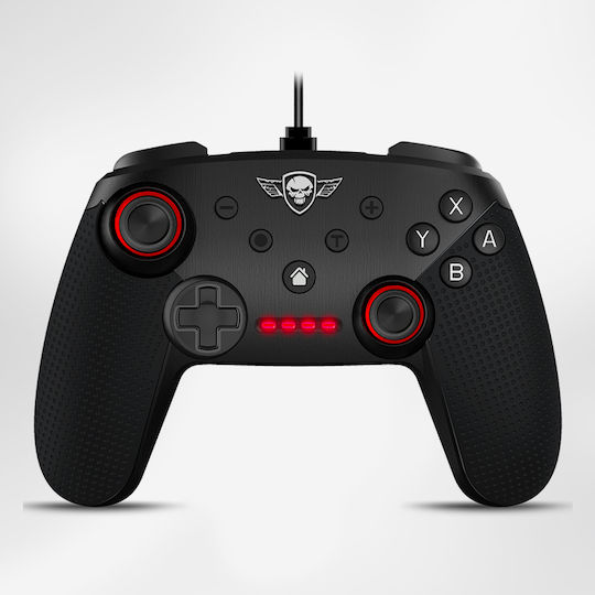 Spirit of Gamer Pro Gaming Wired Gamepad για Switch Μαύρο