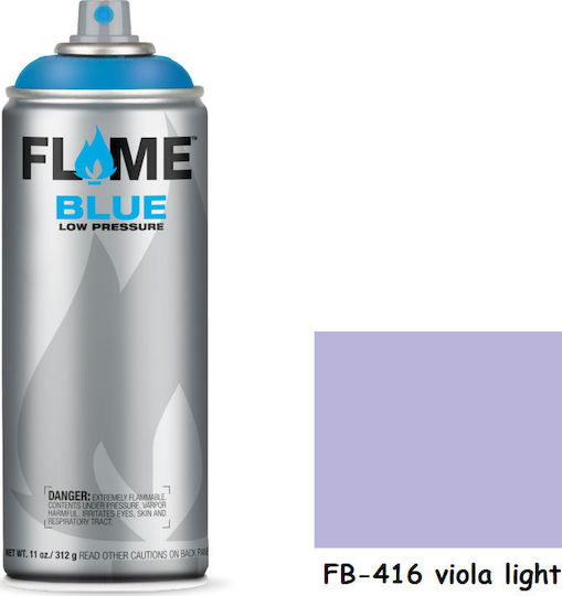 Flame Paint Σπρέι Βαφής FB Ακρυλικό με Ματ Εφέ Viola Light 400ml