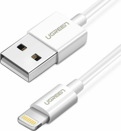 Ugreen USB to Lightning Cable Λευκό 0.25m (20726)