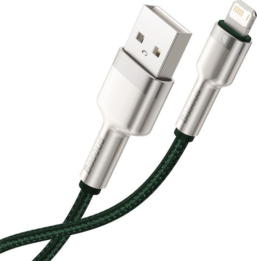 Baseus Braided USB to Lightning Cable Πράσινο 1m (CALJK-A06)