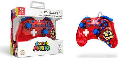 PDP Rock Candy Verkabelt Gamepad für Schalter Mario