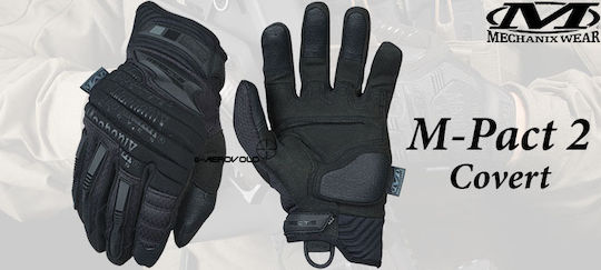 Mechanix Wear M-Pact 2 Military Gloves Covert Black In Black Colour