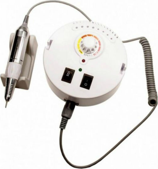 Factory ZS-605 Nagelfräser Strom 65W Weiß mit Pedal mit 35000 Umdrehungen pro Minute