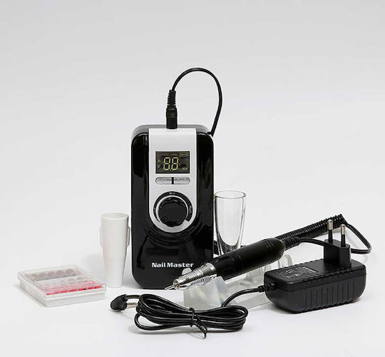 Mixcoco US-803 Τροχός Νυχιών Μπαταρίας 65W Λευκός 35000 Στροφών με Πεντάλ