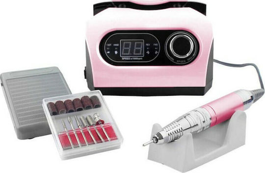 Factory ZS-717 Nail Drill Power 65W Pink with 35000 Rotations per Minute