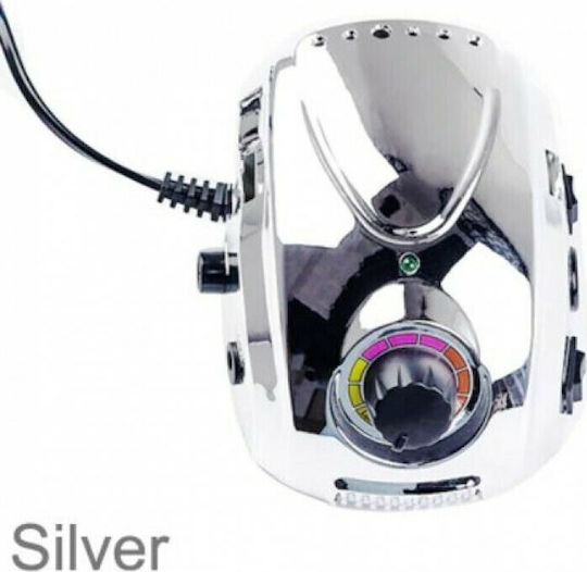 Factory DM-212 Τροχός Νυχιών Ρεύματος 65W Ασημί 35000 Στροφών με Πεντάλ
