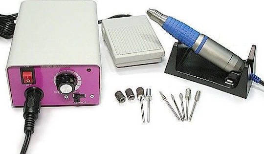 Lina MM-25000 Nail Drill Power 15W Fuchsia with Pedal with 30000 Rotations per Minute