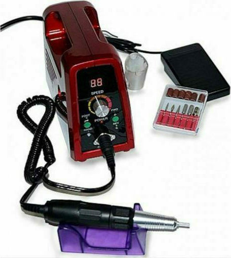 Factory ZS-703 Nail Drill Power 65W Black with Pedal with 35000 Rotations per Minute