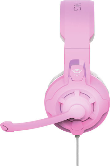 Trust GXT 411P Radius Over Ear Gaming Headset με σύνδεση 3.5mm Ροζ