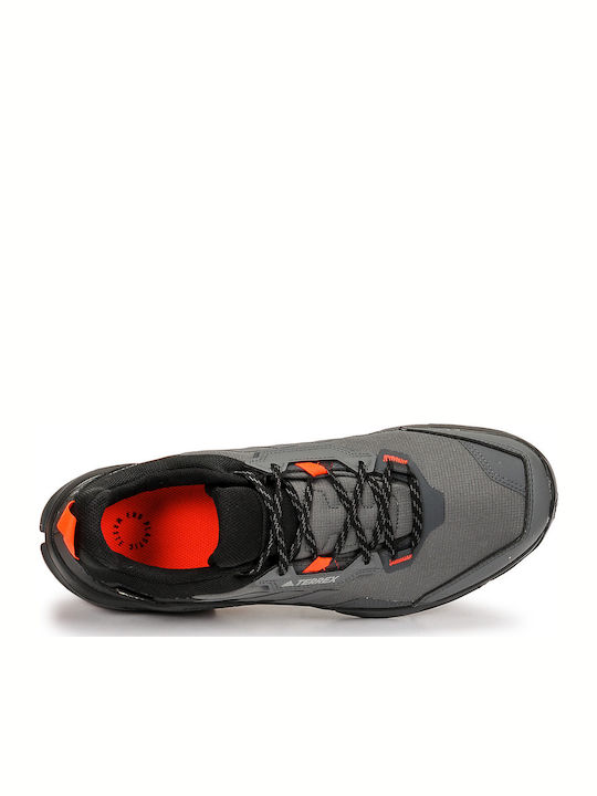 adidas Terrex AX4 Ανδρικά Ορειβατικά Παπούτσια Αδιάβροχα με Μεμβράνη Gore-Tex Grey Five / Grey Four / Solar Red