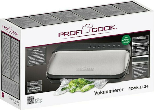 Profi Cook Вакуумна Уредба Външна с Максимална Дължина на Запечатване 300mm Автоматична PC-VK 1134