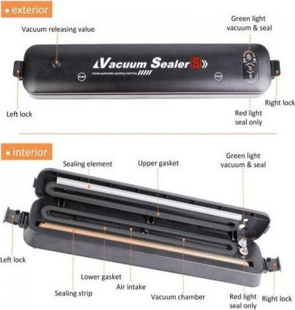 Raf External Vacuum Sealer with Maximum Sealing Length 280mm ZKFK-001