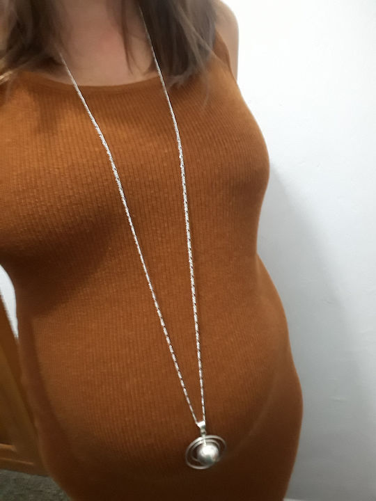 Babylonia Bola Charm Εγκυμοσύνης από Ασήμι με Προσωποποίηση