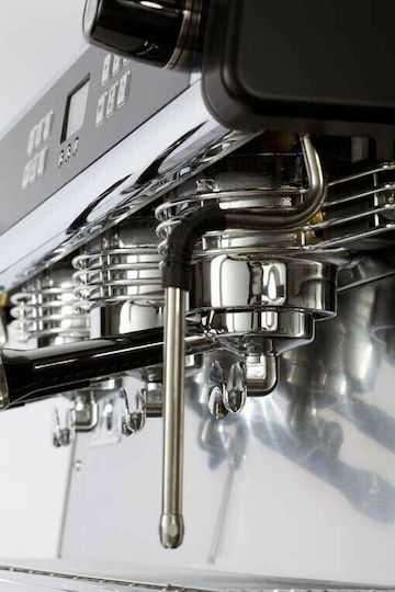 Dalla Corte Evo2 Nebula Schwarz Kommerzielle Espressomaschine mit 4 Gruppen 6kW Höhe 51cm Breite 115cm Tiefe 52,5cm
