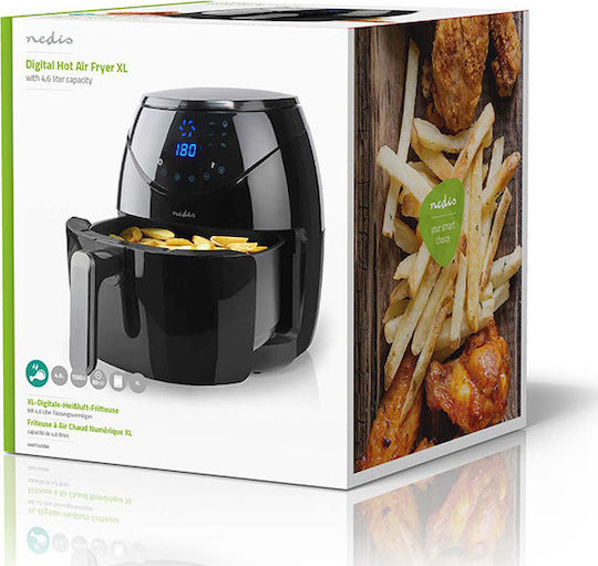 Nedis Heißluftfritteuse 4.6Es Schwarz KAAF240EBK