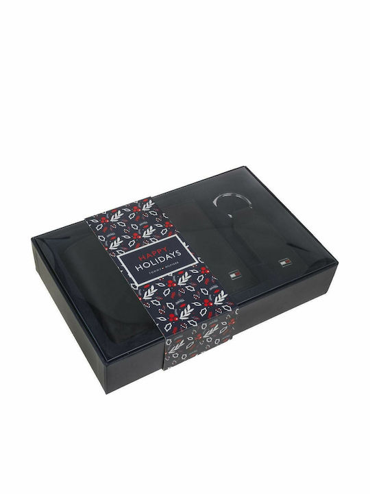 Eton Leder Herren Geldbörse Set Schwarz