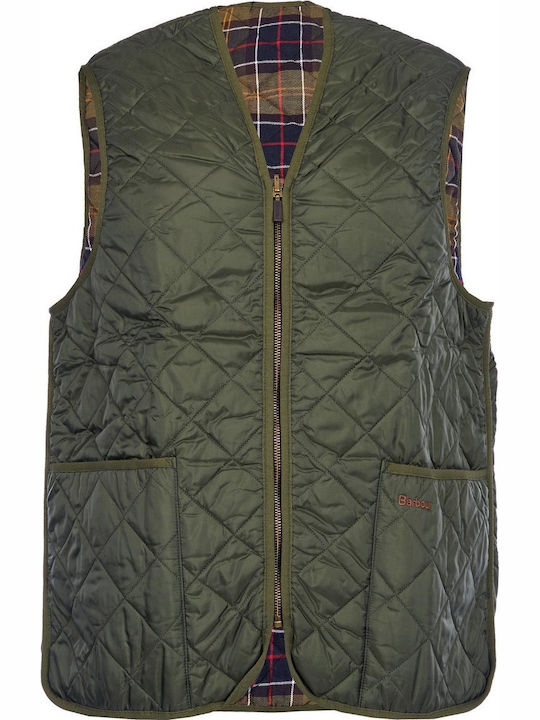 Sleeveless Jacket Puffer Khaki