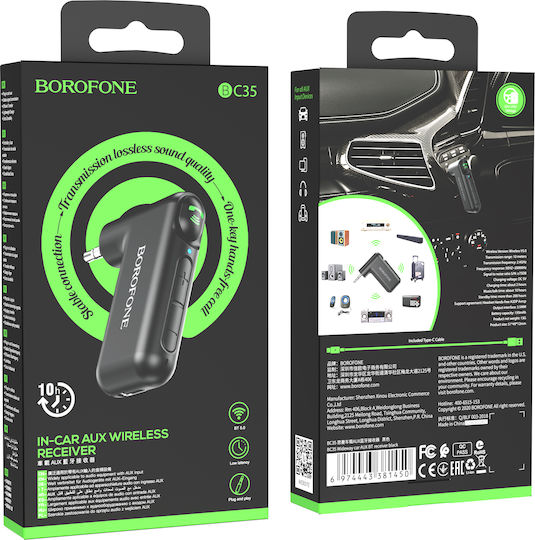 Borofone BC35 Sound System Bluetooth Car Kit (AUX / Audio Receiver)