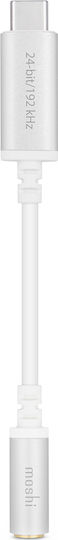 Moshi Μετατροπέας USB-C male σε 3.5mm female Ασημί 1τμχ
