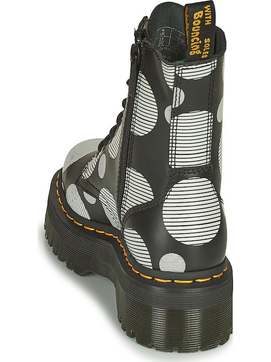 Jadon Polka Dot Smooth Leder Stiefeletten Damen Mehrfarbig