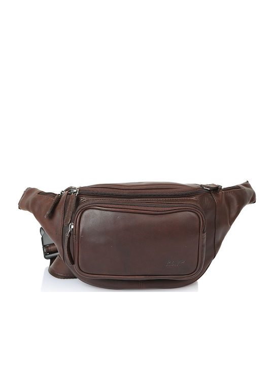 Leather Waist Bag Brown
