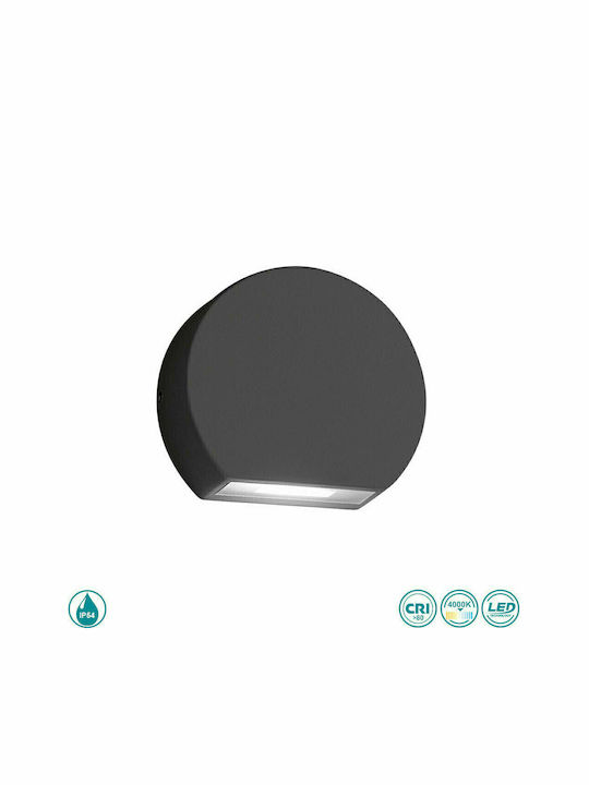 Gea Luce Luly Επιτοίχιο Εξωτερικό Σποτ LED IP54 5W με Φυσικό Λευκό Φως
